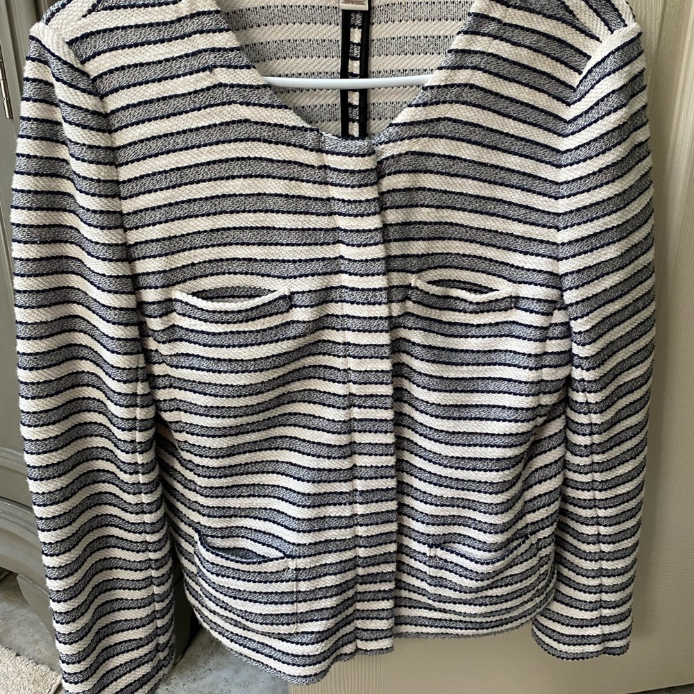 Striped Sweater Skirt-Suit